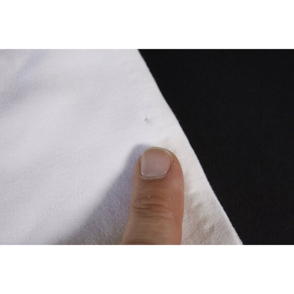 Long white felt beaded gloves size 6.5 - 7, vintage wedding bridal gloves 1950s - Picture 9 of 10